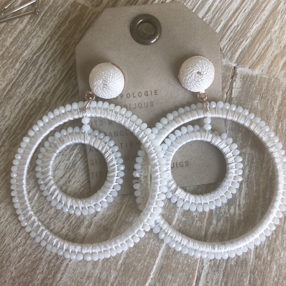 NWT Anthropologie beaded earrings